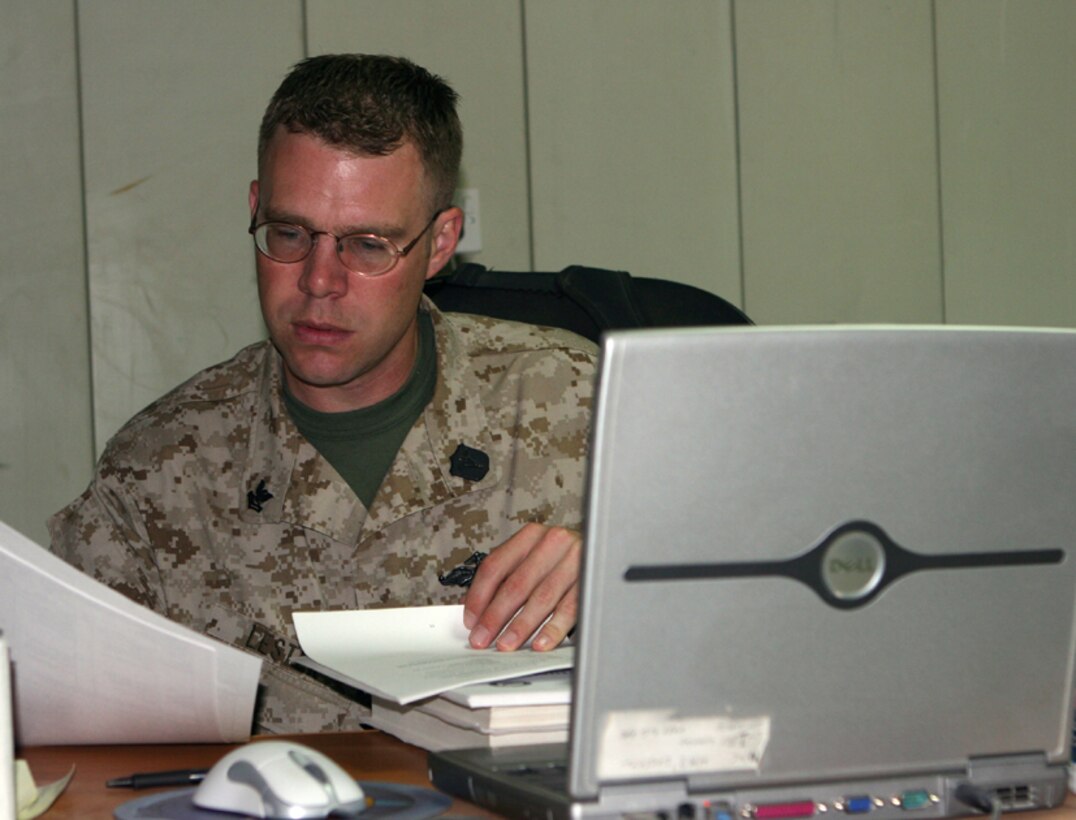 The Gladiator tactical unmanned ground vehicle is one the many new weapons Marines will use in future combat. Lance Cpl. Jeff D. Garber, a rifleman with 1st Battalion, 2nd Marine Regiment, holds the operating system for the GLADIATOR. The system controls are similar to a video game controller, and enables young Marines who?ve played video games a quicker learning curve.