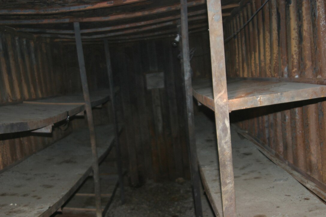 NORTHERN SECURITY ZONE, Iraq (June 05, 2005) -  The entrance to an underground bunkers was found while conducting cache sweeps. The Marines and Soldiers attached to 2nd Marine Division, conducts counter-insurgency operations with Iraqi Security Forces to isolate and neutralize Anti-Iraqi Forces.  (Official Marine Corps photo by Sergeant Paul Mancuso)
