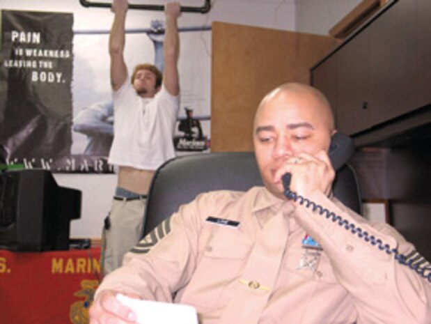 Gunnery Sgt. Terry D. Love had the highest gross APR in the District during the intense playoff action of January.