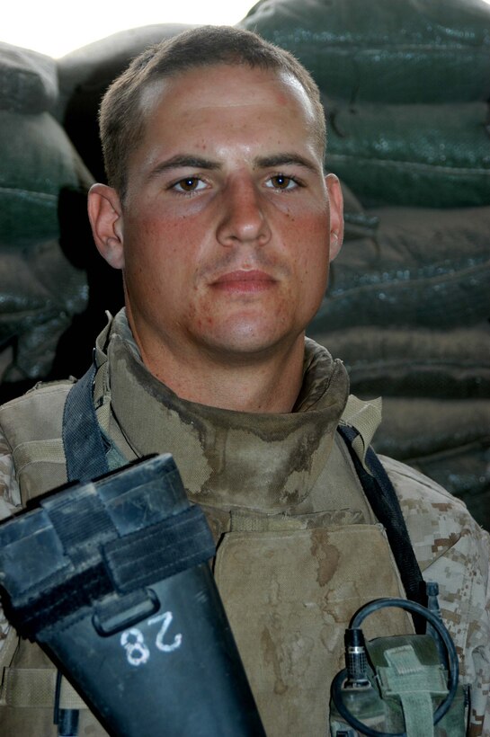 AR RAMADI Iraq (June 2, 2005) - Corporal Donald W. Ball, a team leader and machine gunner with 3rd Squad, 4th Platoon, Company B, 1st Battalion, 5th Marine Regiment, conducted his final combat mission in the city here June 20. The 22-year-old from Salt Lake City is a three-time veteran of Operation Iraqi Freedom. He leaves Iraq in July and the Marines with an honorable discharge in September. He plans on attending the University of Utah in pursuit of a Bachelor's of Arts degree. Photo by: Cpl. Tom Sloan