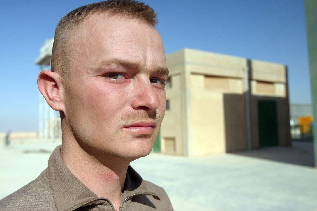 CAMP AL QA'IM, Iraq (Nov. 17, 2005) -- Paintsville, Ky., native Lance Cpl. Scotty R. Price, rifleman, Company I, 3rd Battalion, 6th Marine Regiment, Regimental Combat Team - 2, recieved a rare opportunity to fire a Light Antitank Weapon in combat.  (Official U.S. Marine Corps photo by Sgt. Jerad W. Alexander)::n::
