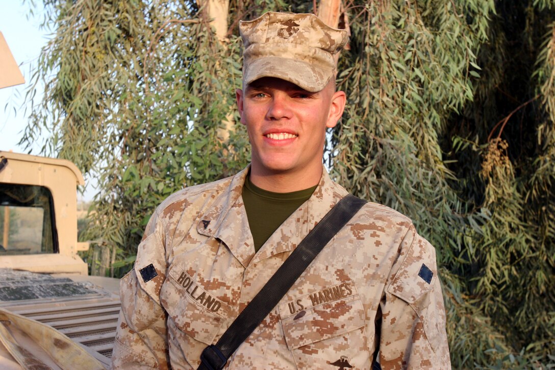 050920-M-8489S-003, 004, 005, 006, 007, 008, 009, 010 AR RAMADI, Iraq (September 18, 2005) Lance Cpl. Brandon Holland, a heavy machine gunner with Platoon Black, Combined Anti-Armor Team, Weapons Company, 3rd Battalion, 7th Marine Regiment, joined the Marine for the opportunity to see the world and meet new people. Photo by Cpl. Shane Suzuki
