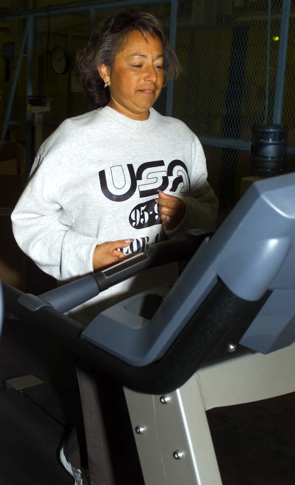 Since joining MCB's Health and Wellness program Sabra Baca, CWC 602, can usually be found early morning or after work jogging on a treadmill or out running the base fence line.