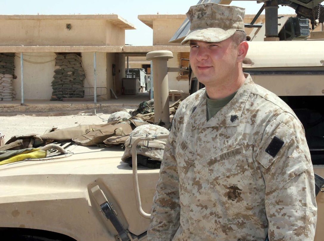 CAMP FALLUJAH, Iraq - Sergeant Nolan M. Ruby leads his Marines with the knowledge and experience he has gained in his first enlistment.  He has been on four deployments in his first four yeas of service learning many things he has been able to pass on to those who work with him.  Official U.S. Marine Corps Photo by Lance Cpl. Athanasios L. Genos