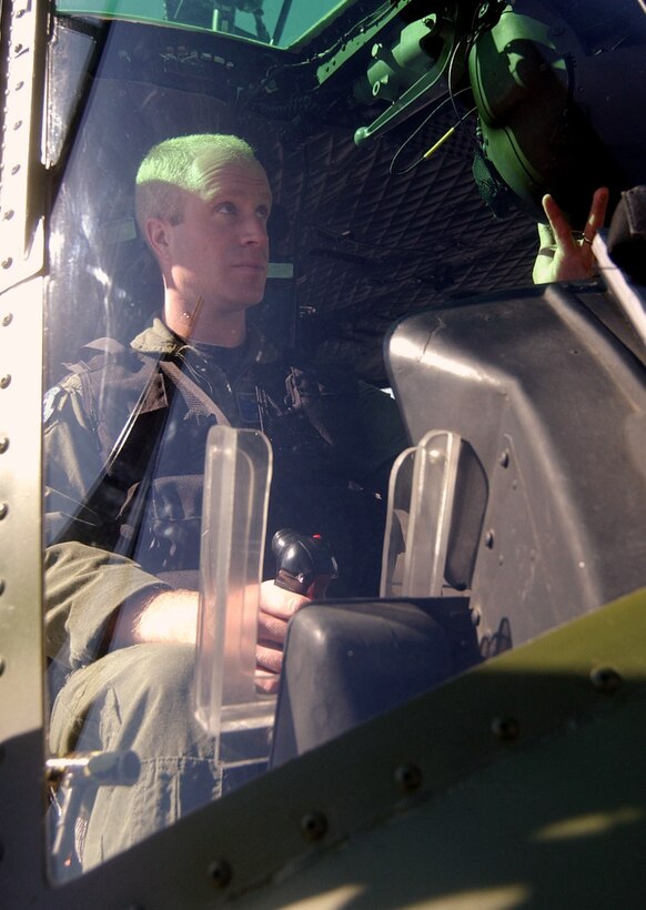 FAIRCHILD AIR FORCE BASE, Wash. -- Capt. Zach Guza was the aircraft commander July 17 for his third and fourth saves since arriving here.  He and his crew rescued two injured hikers in the Cascade Mountain Range.  He is assigned to the 36th Rescue Flight.  (U.S. Air Force photo by Staff Sgt. Nathan Gallahan)