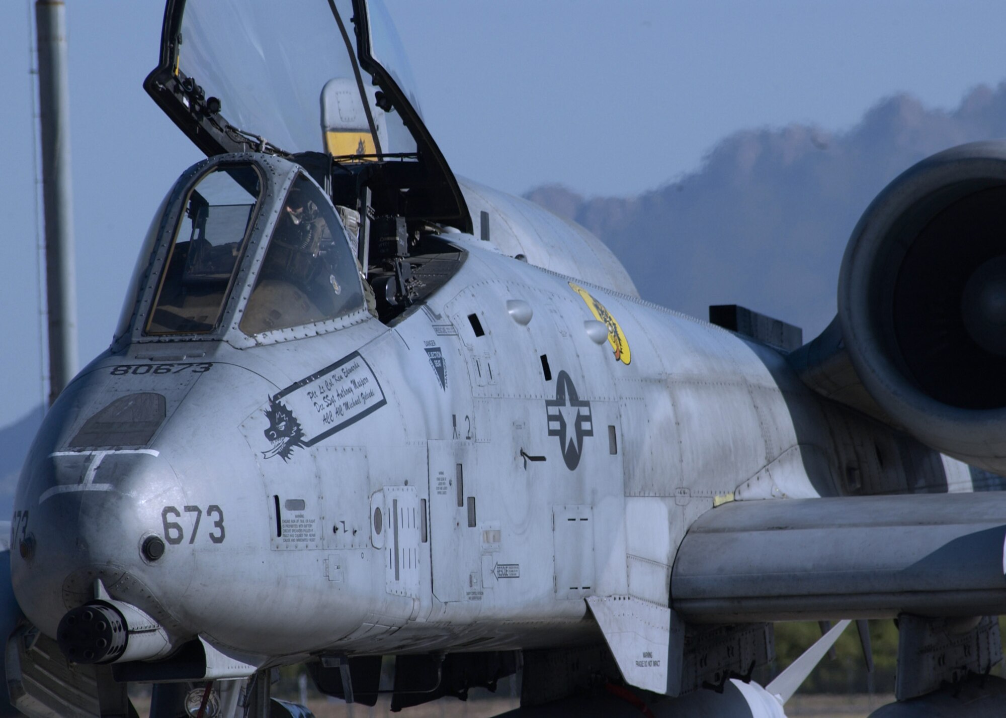 DAVIS-MONTHAN AIR FORCE BASE, Ariz. -- An A-10 Thunderbolt II assigned to the 357th Fighter Squadron here prepares to deploy during a local exercise.  The exercise demonstrated the wing's ability to deploy people, equipment and aircraft to support contingency operations.  (U.S. Air Force photo by Airman 1st Class Jesse Shipps)