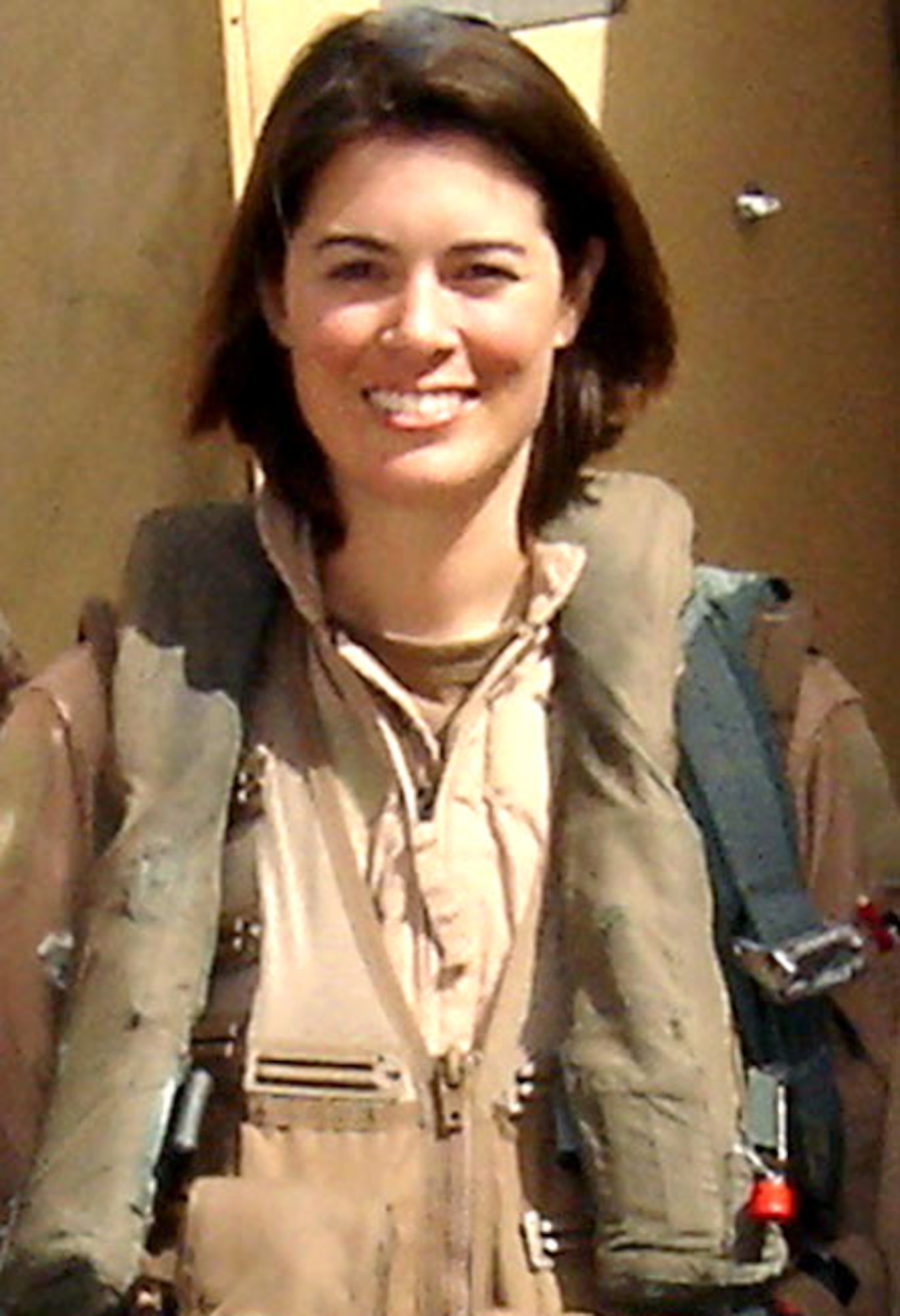 SOUTHWEST ASIA -- Capt. Nicole Malachowski  was selected for the 2006 U.S. Air Force Air Demonstration Squadron, "Thunderbirds," team.  She is the first female demonstration pilot on any U.S. military high performance jet team.  She is from the 494th Fighter Squadron at Royal Air Force Lakenheath, England.  (U.S. Air Force photo)