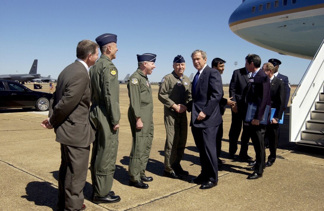 Bush breezes through Barksdale