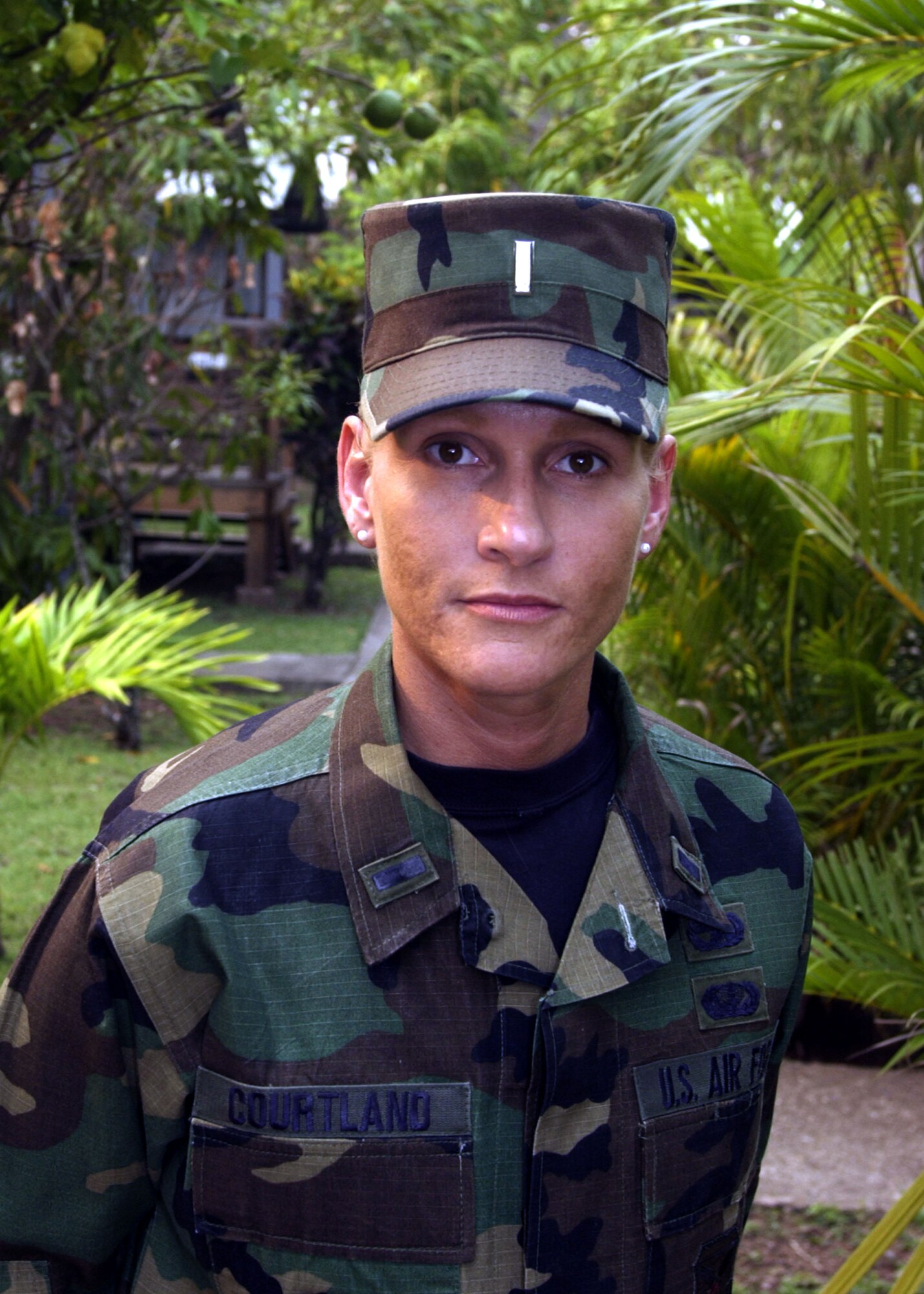 SOTO CANO AIR BASE, Honduras -- First Lt. Kellie Courtland set a goal of running 1,500 miles during her one-year tour.  In the process, she started a running group, "The Spa Girls," to also help others meet their fitness goals.  She said running in the extreme heat and humidity has helped her train for competing in the states.  She has completed four marathons while serving as the officer in charge of the subarea petroleum office for Joint Task Force-Bravo here.  (U.S. Air Force photo by Master Sgt. Lono Kollars)
