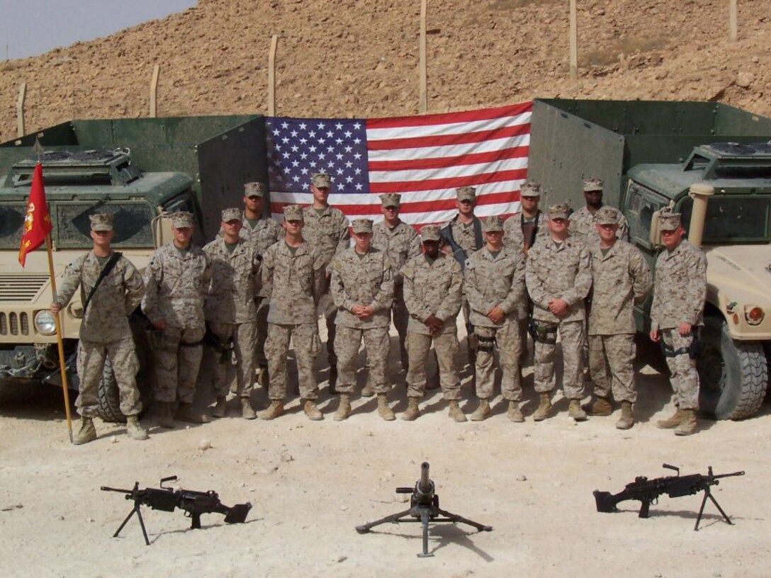 AL ASAD, Iraq - Pictured here are the Marines of Mortuary Affairs, Detachment Al Asad, Service Company, Headquarters and Service Battalion, 2nd Force Service Support Group.  They have one of the most difficult jobs in Corps.  Tasked with recovering, processing and evacuating deceased personnel to their families as expeditiously as possible, the detachment takes care of deceased coalition forces personnel and contractors in the Al Anbar province.  The detachment receives deceased personnel, whom they refer to as ?angels,? from the hospital here after medical personnel have exhausted all means to try to keep them alive or after conducting search and recovery operations in the battlefield.