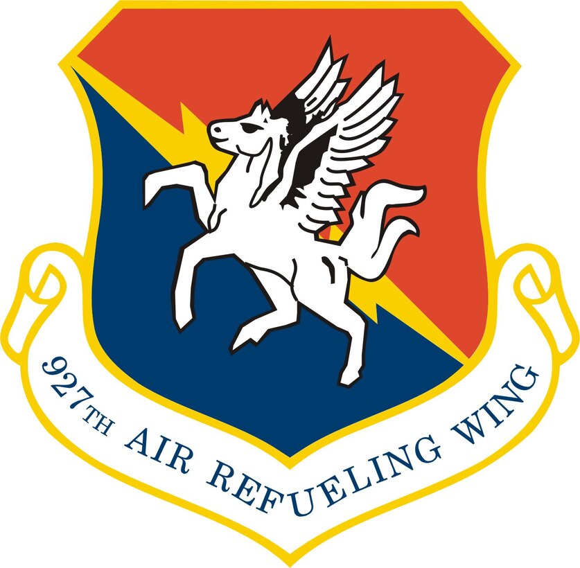 927th Air Refueling Wing unit shield