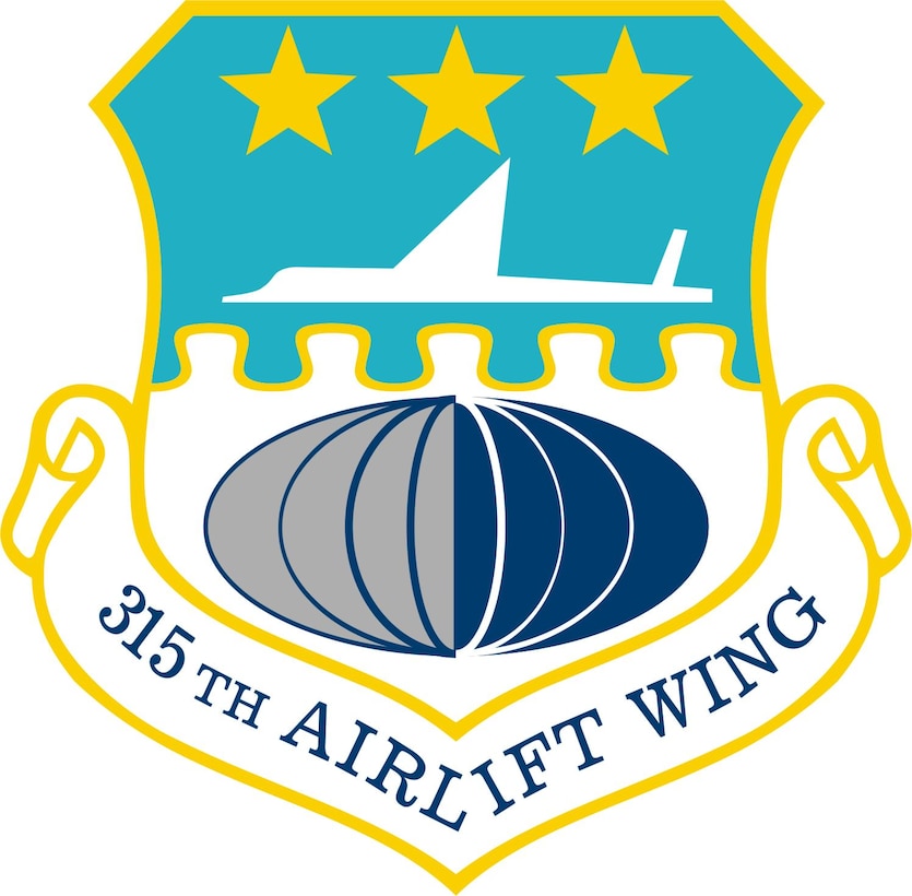 315th Airlift wing unit shield