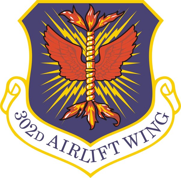 302nd Airlift Wing unit shield