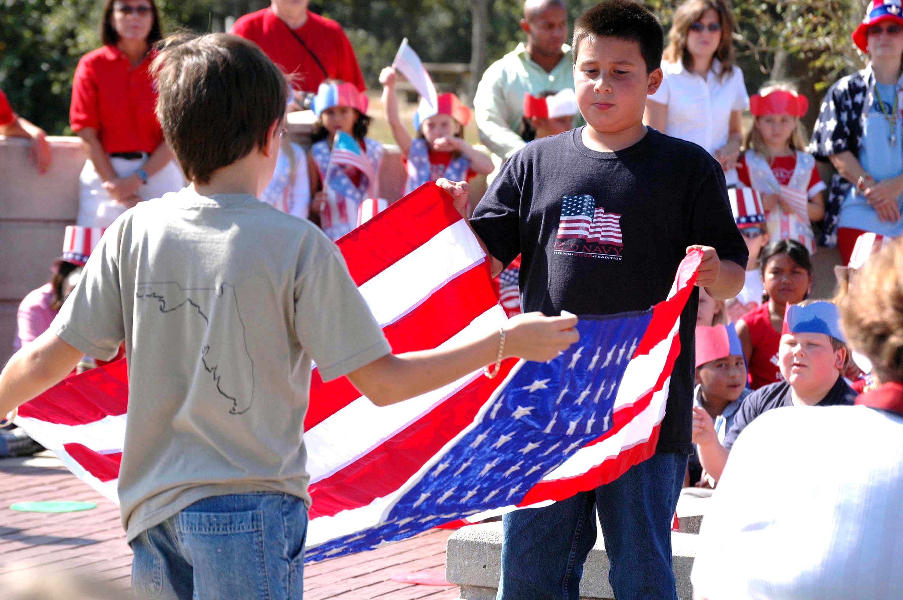 Children honor sacrifice in Veterans Day walk > Air Force > Article Display