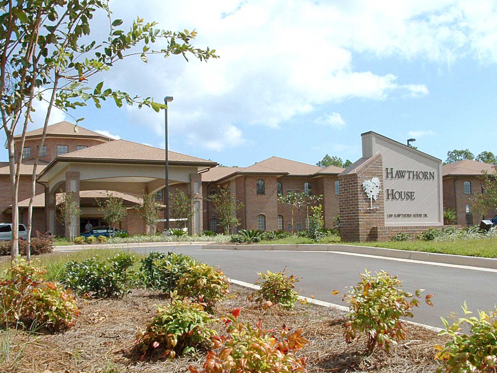 SHALIMAR, Fla. -- The Air Force Enlisted Village recently opened the doors to Hawthorn House, the latest addition to the community that "provides a home" for the widows of retired enlisted Airmen.  The house is a 64-apartment assisted living residence.  (U.S. Air Force photo)