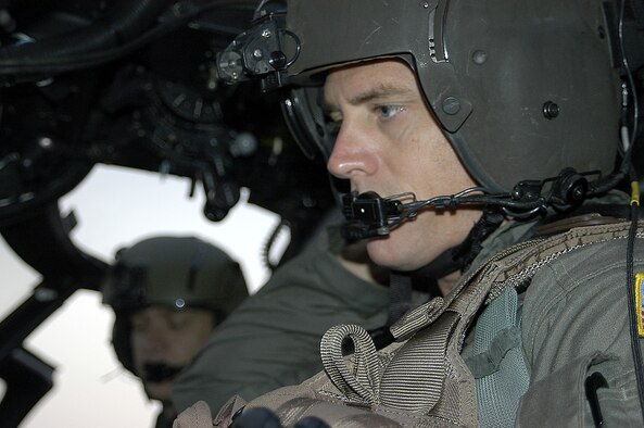 Maj. Tim Pfeifer, an Air Force reservist with the 920th Rescue Wing and commercial pilot with American Airlines, prepares his HH-60 Pave Hawk helicopter for another search for survivors in New Orleans Sept. 10.  Based out of Patrick Air Force Base, Fla., Major Pfeifer's crew is part of a Total Force team of AIr Force Reserve, Guard and active duty Airmen, who have saved more than 4,200 people. (Air Force photo by Senior Master Sgt. Elaine Mayo)