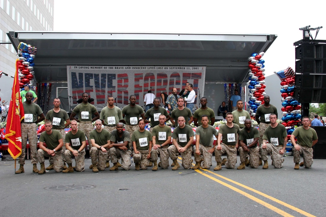 Marines from local units, such as 1st Marine Corps District and 6th Communication Battalion participated in the Tunnel to Towers run Sept. 25.