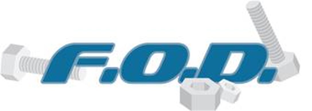 Unofficial Foreign Object Damage (FOD) logo (Graphic by SSgt Jeremy D. Caskey)
Note: This is not an official U.S. Air Force logo but may be used for FOD related articles.