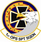 1st Operations Support Squadron shield (color) provided by 1st FW Public Affairs office.