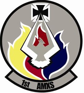 1st Aircraft Maintenance Squadron shield (color) provided by 1st FW Public Affairs office.