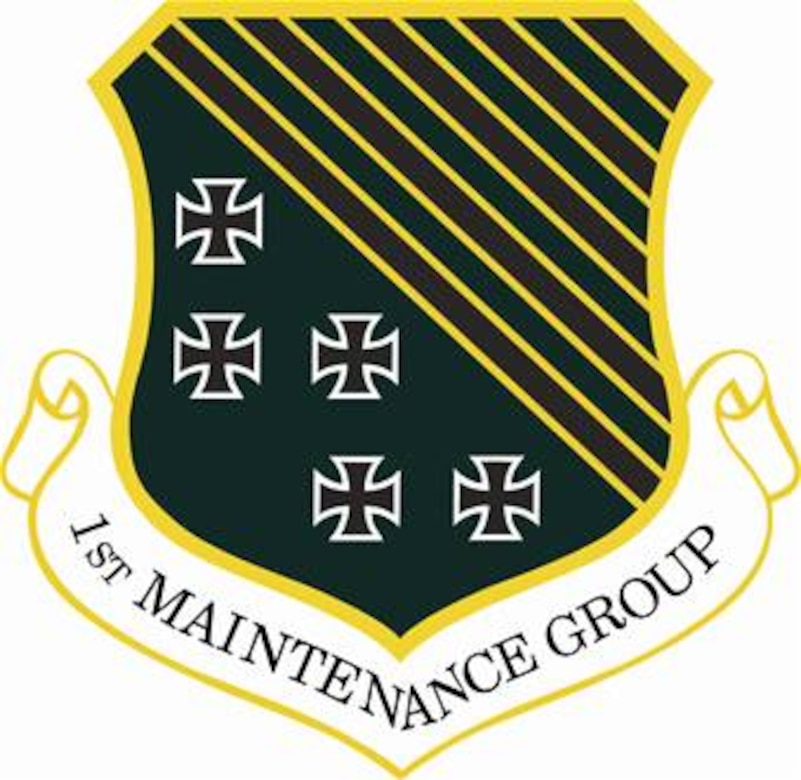 1st Maintenance Group shield (color) provided by 1st FW Public Affairs office.