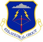 1st Medical Group shield (color) provided by 1st FW Public Affairs office.