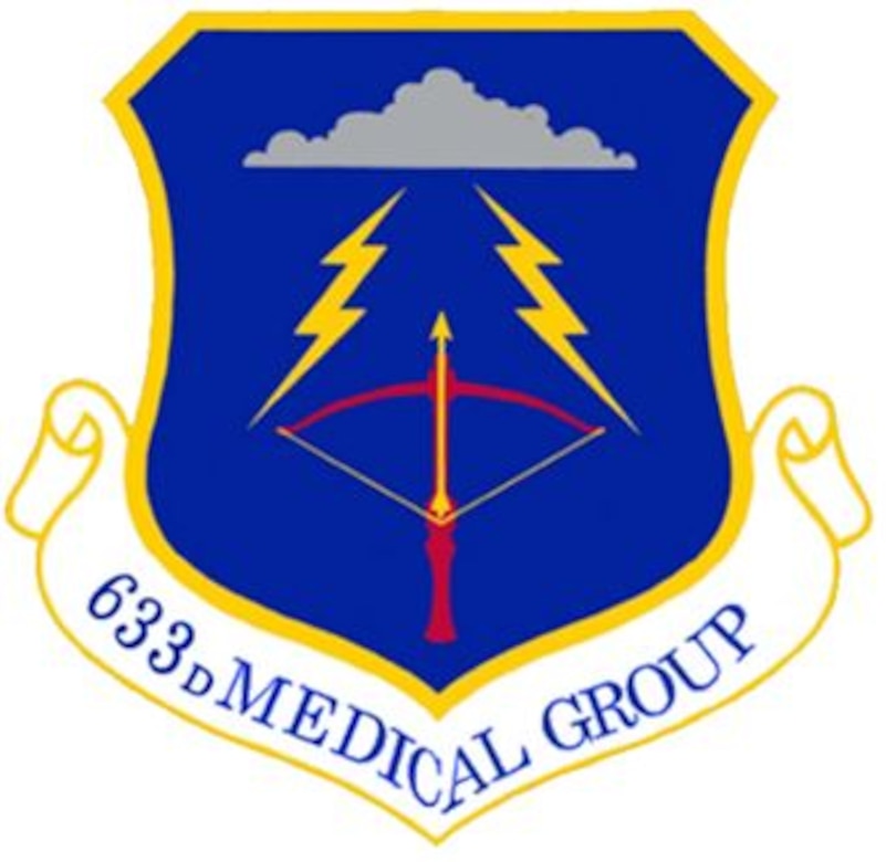1st Medical Group shield (color) provided by 1st FW Public Affairs office.