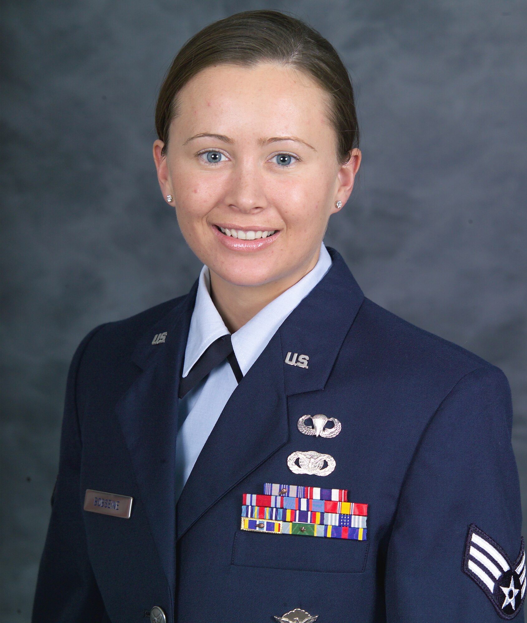 Senior Airman Polly-Jan Bobseine, 823rd Security Forces Squadron, Moody AFB, Ga., Outstanding Airman of the year for 2005