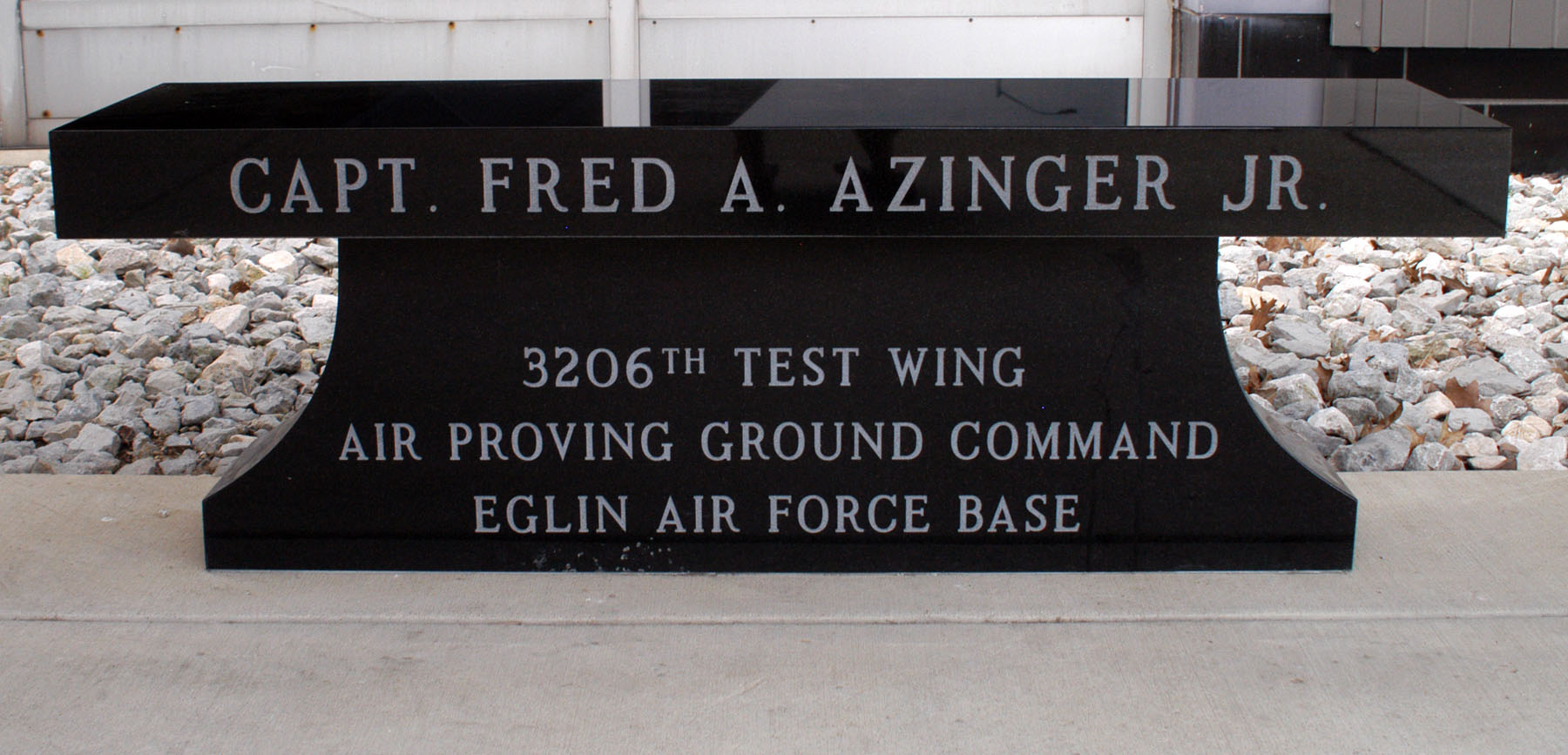 Capt. Fred A. Azinger, Jr. memorial