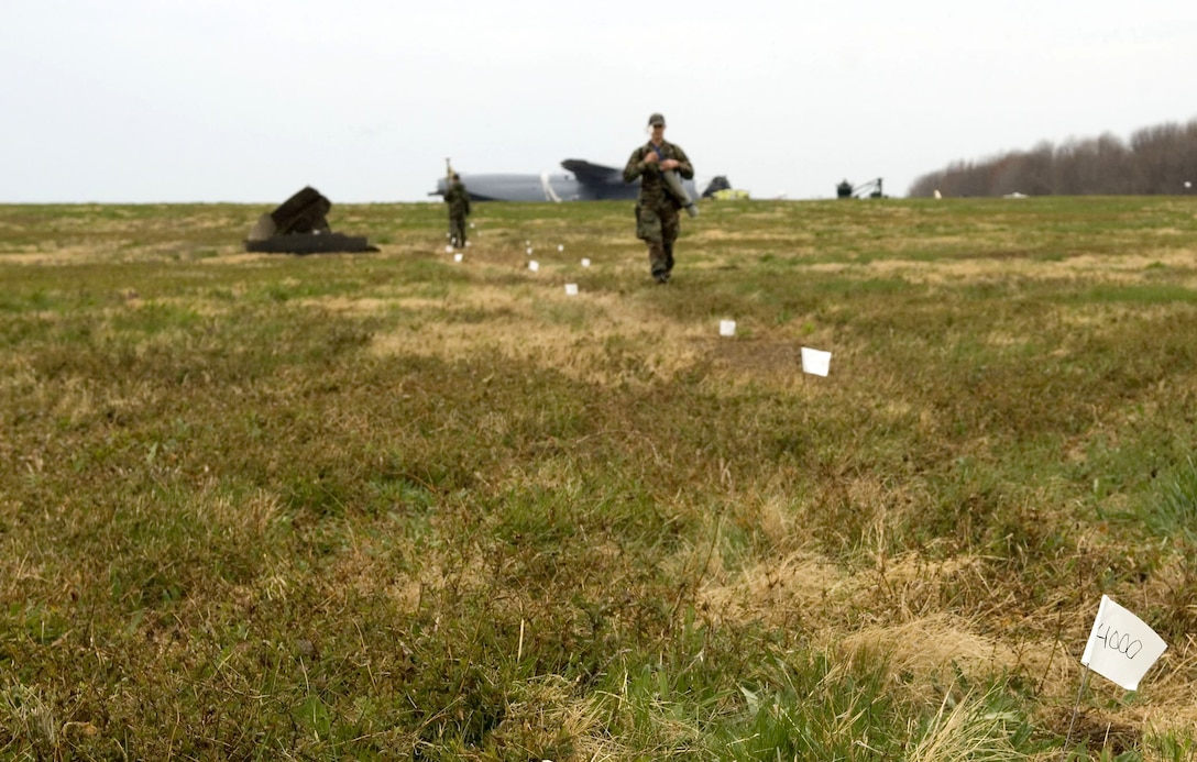 C5 crash site:debris field GPS marking