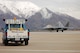 HILL AIR FORCE BASE, Utah — The first F-22 scheduled for minor modifications arrives at Hill Air Force Base. (Air Force photo by Bill Orndorf)