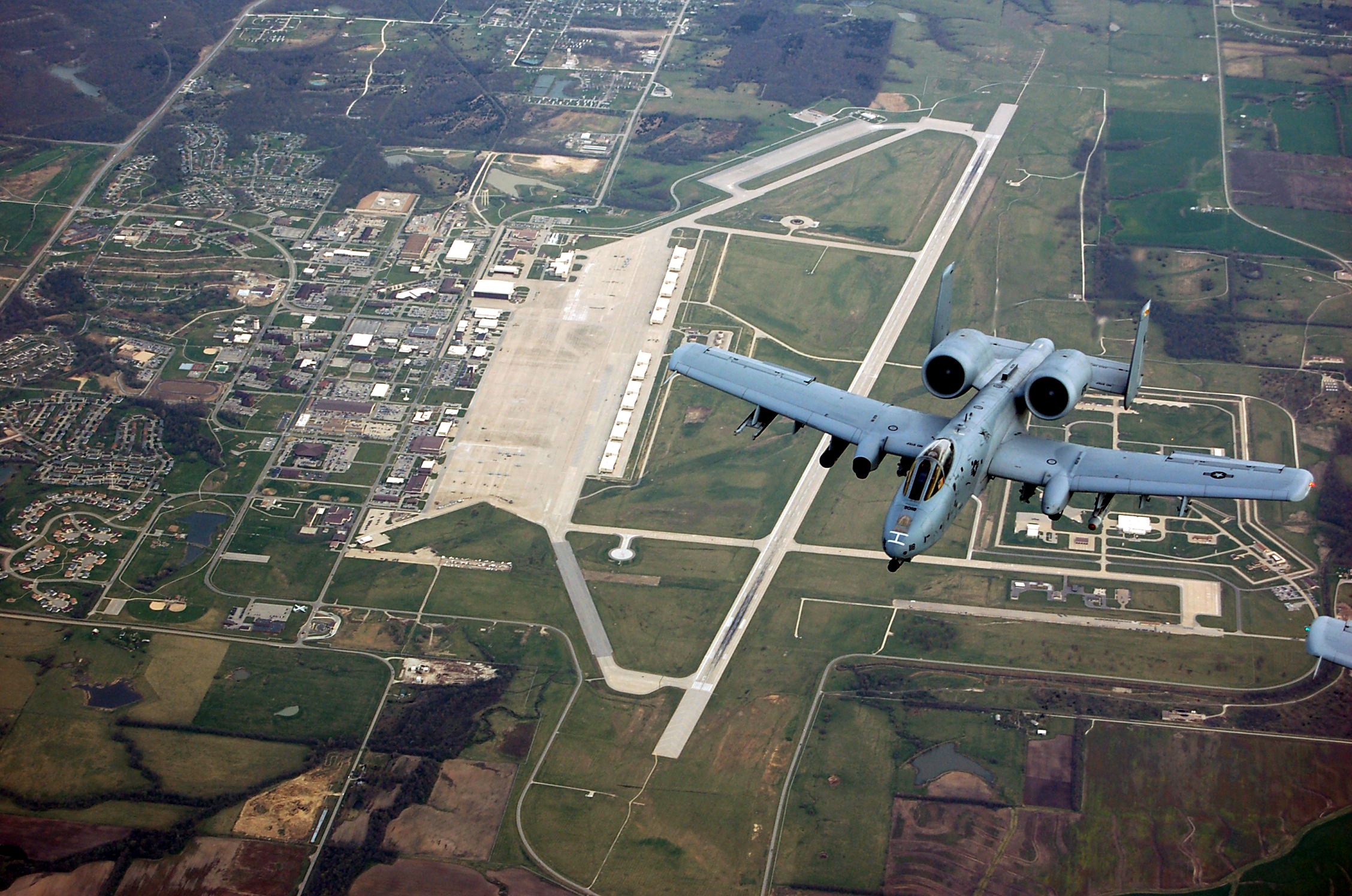 A10 over Whiteman Air Force Base