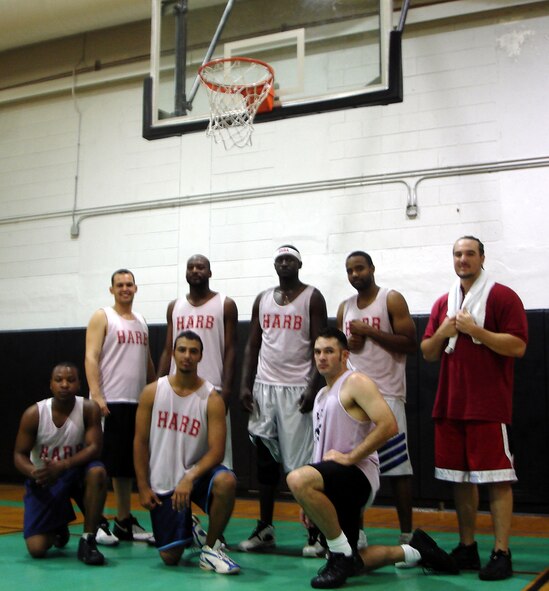 The Homestead ARB Services team won the 2006 Intramural Basketball Championship on April 18 after defeating the league's top rated team in two consecutive games. (Air Force Reserve photo by Jake Shaw).