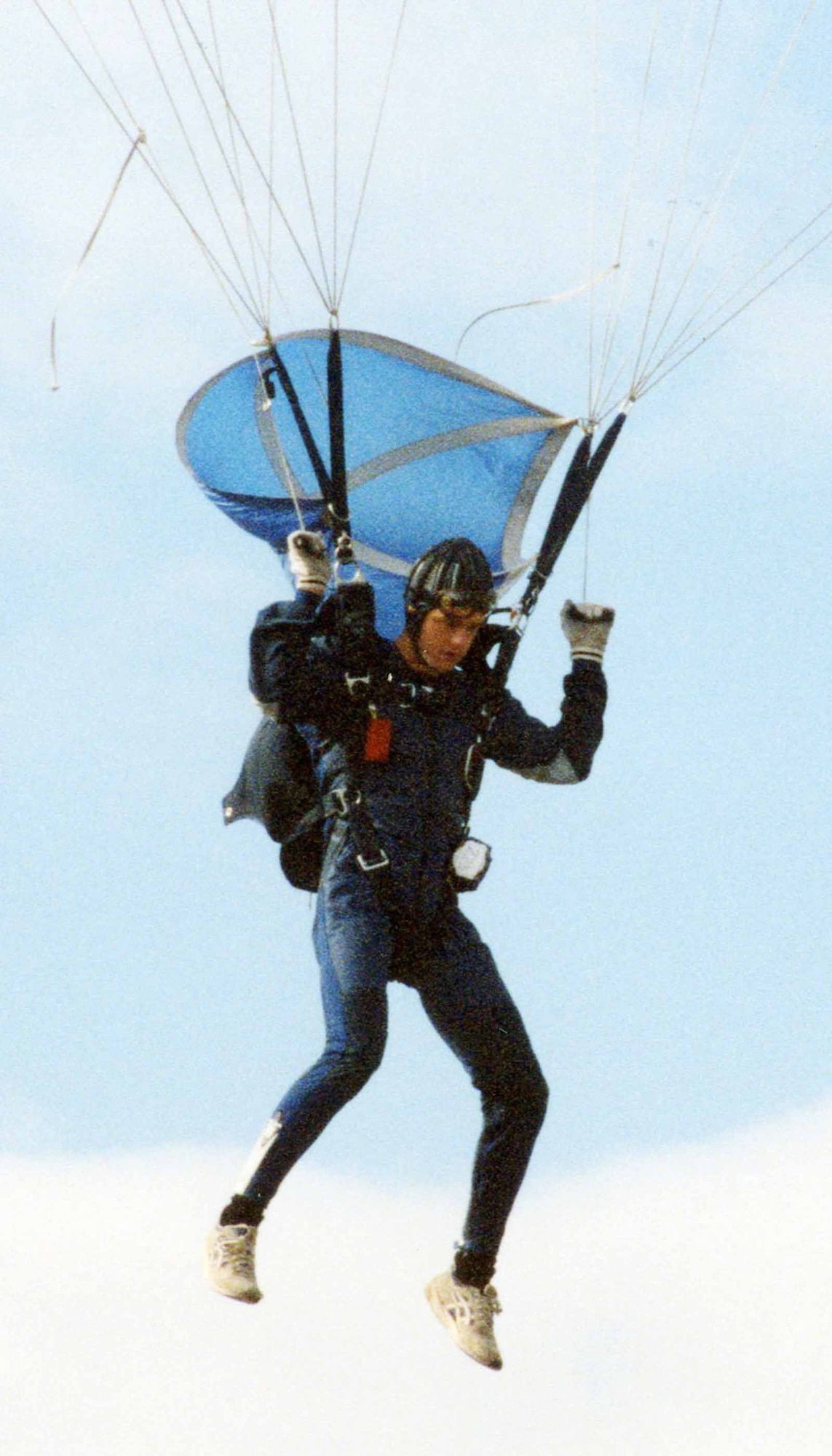 Airman 1st Class Trey Williams, 20th Medical Support Squadron, performs a skydiving jump at the academy. (Courtesy photo)
