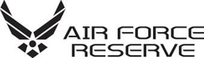 Air Force Reserve Logo, Stacked Black.  Image is 10x2.9 @ 300 ppi.