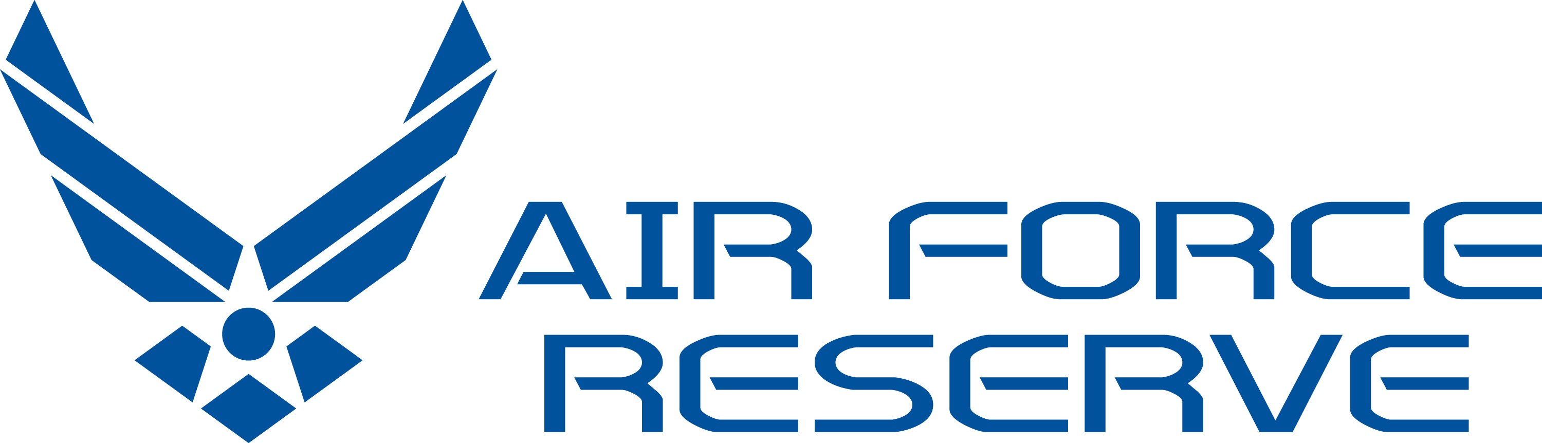Air Force Reserve Logo, Stacked Blue