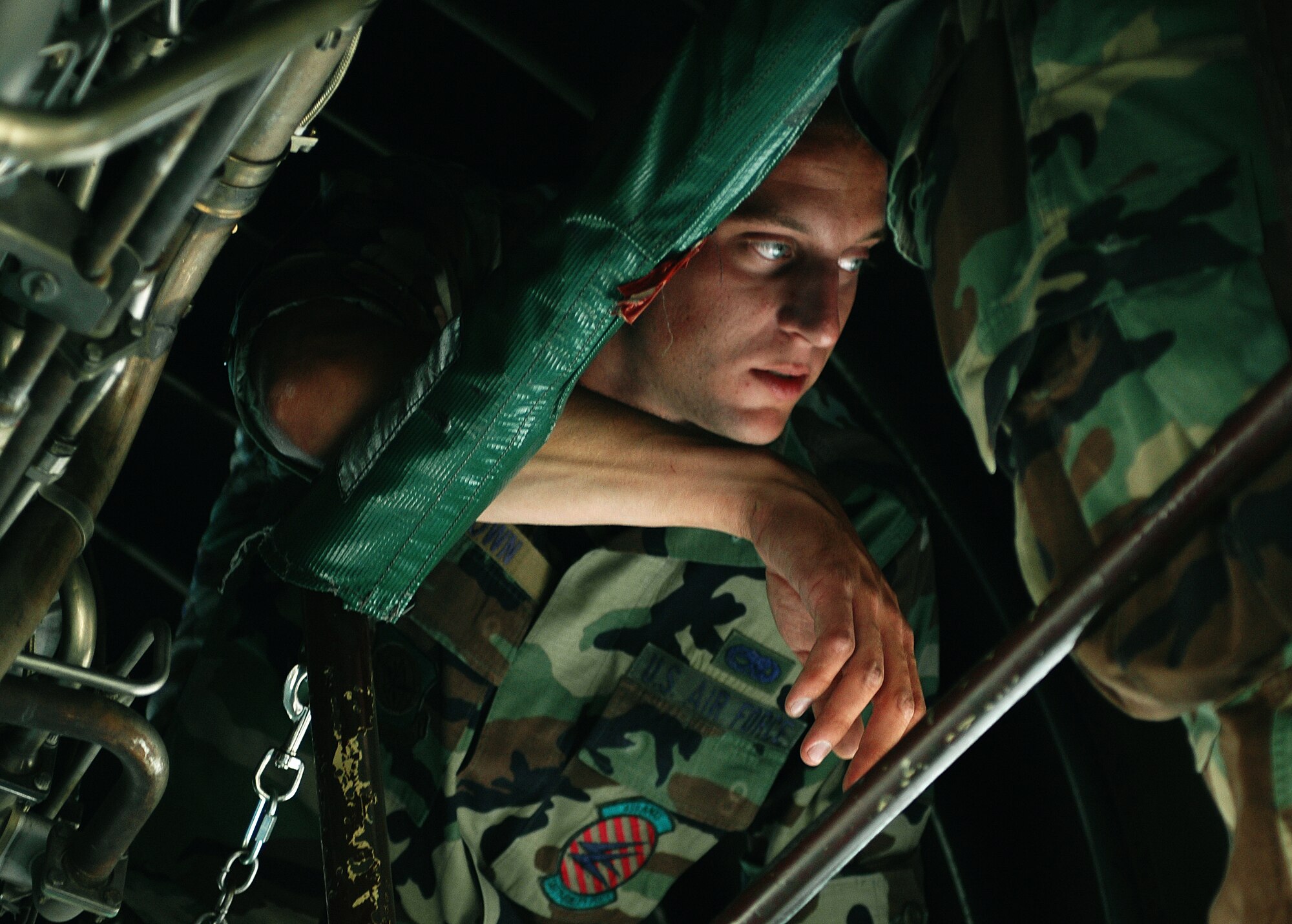 Westover maintainers are trained on the inner workings of the massive engines aboard the C-5 Galaxy.
