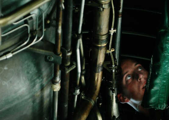 Westover maintainers are trained on the inner workings of the massive engines aboard the C-5 engines.