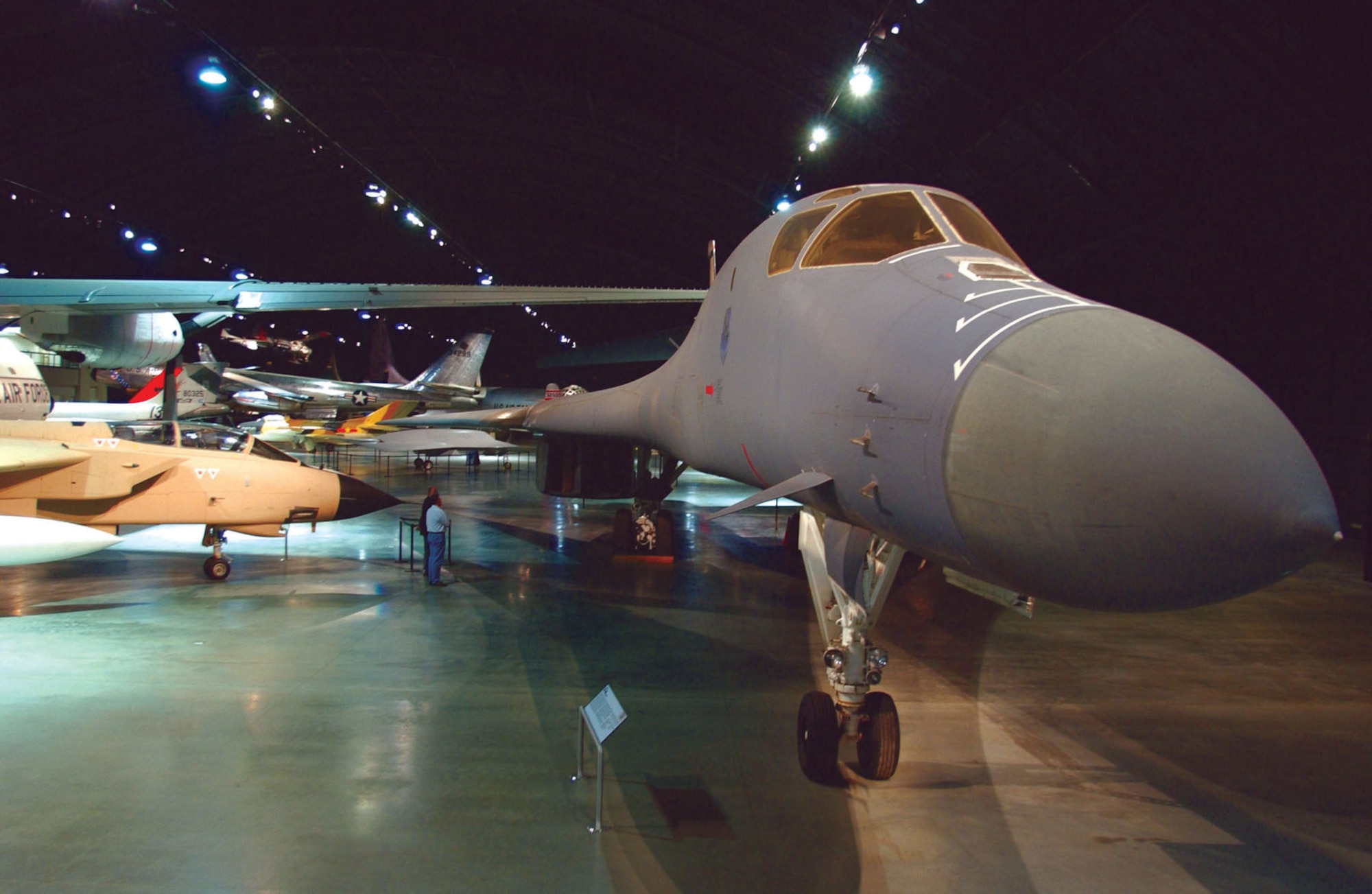 DAYTON, Ohio -- Boeing B-1B Lancer in the Cold War Gallery at the National Museum of the United States Air Force. (U.S. Air Force photo)