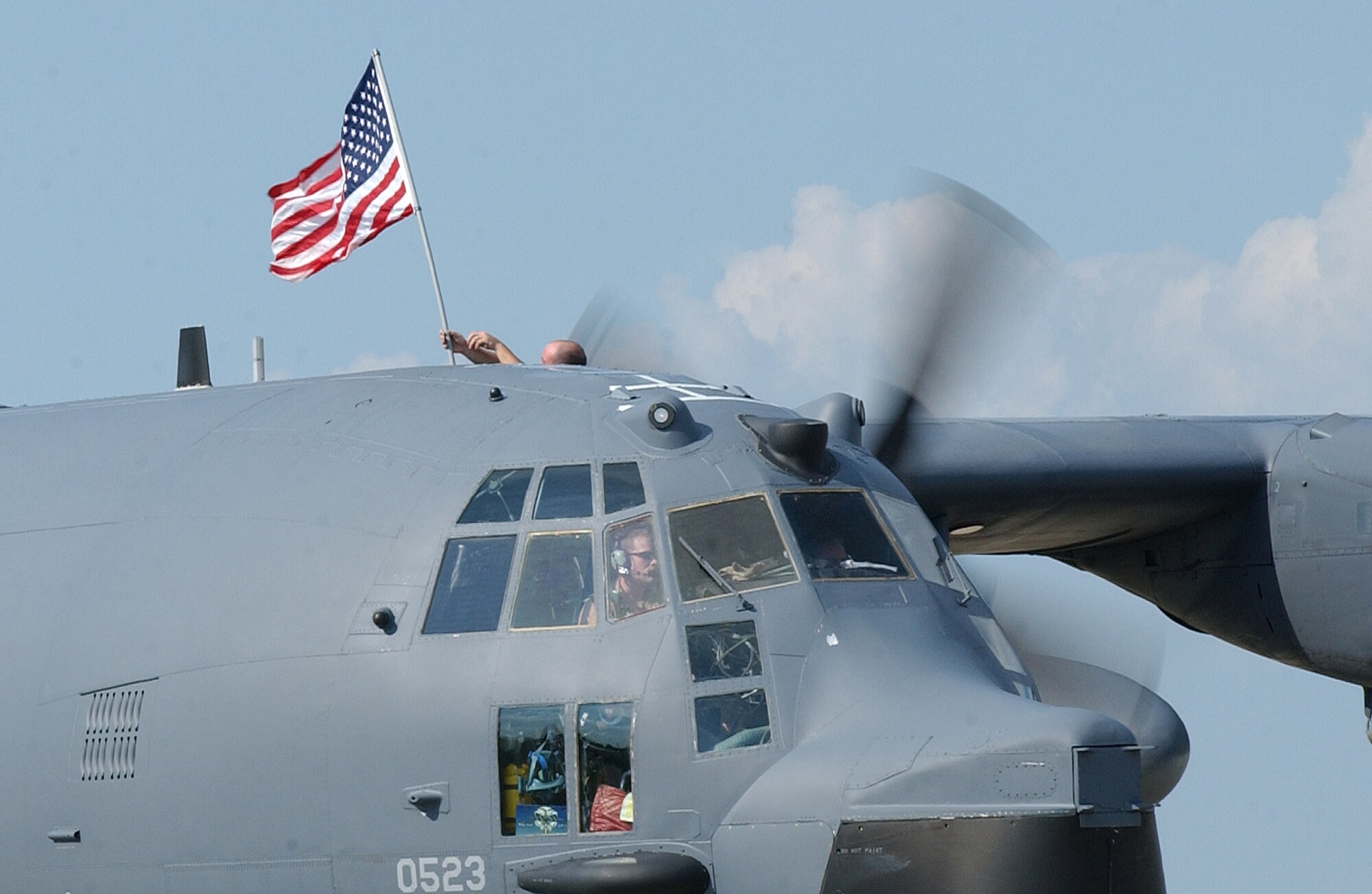 The 8th SOS returns the MC-130 Talon I to Duke Field, Fla., July 14. This flight marked the last active-duty deployment in the aircraft. (U.S. Air Force photograph by Senior Airman Jessica Klinger)