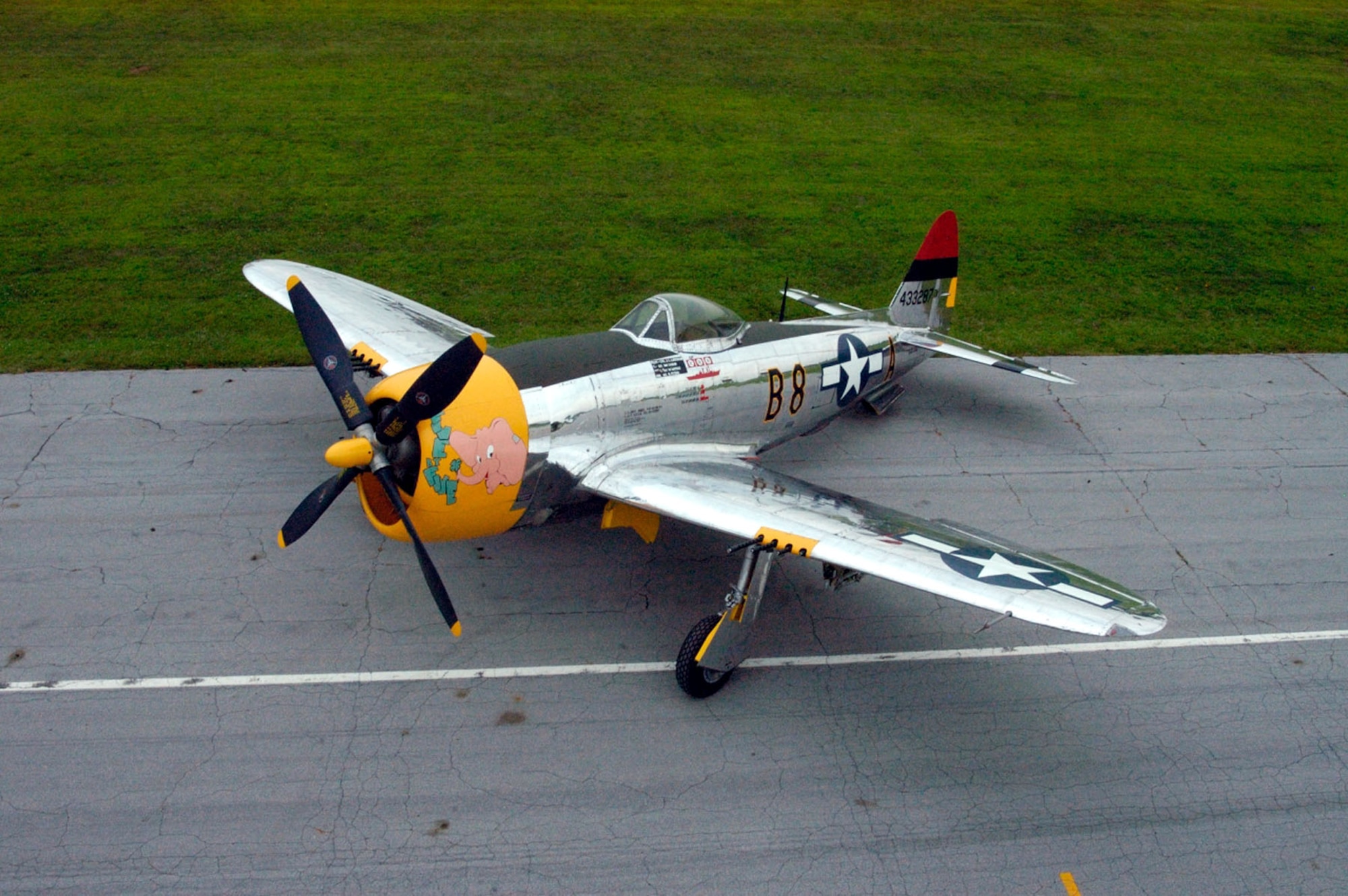 DAYTON, Ohio -- Republic P-47D at the National Museum of the United States Air Force. (U.S. Air Force photo)