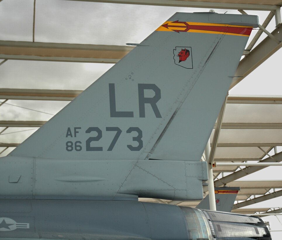 Tail number 86-273 took off Aug. 15 to Hill Air Force Base, Utah, where it will undergo Falcon Star, a life extending set up of upgrades. Following these upgrades, the F-16 will go to its new home at Nellis Air Force Base, Nev. This F-16 is the first of the 944th Fighter Wing's 17 F-16s that are being reassigned as part of Base Realignment and Closure. (U.S. Air Force photo/Staff Sgt. Stephen Razo)