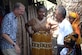 Chaplain (Maj.) Mark Ingles, Combined Joint Task Force-Horn of Africa deputy director of religious affairs, interacts with locals at a village in Comoros. 