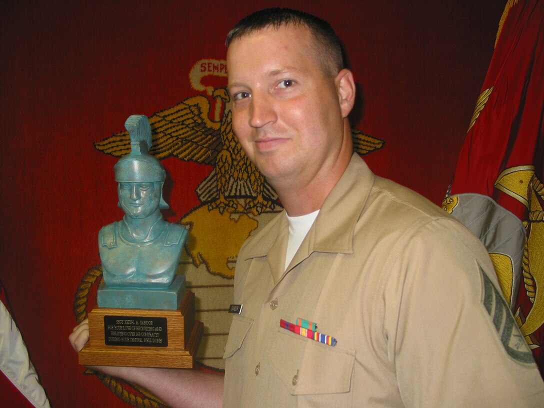 With more than 100 contracts to his name, Staff Sgt. Keith A. Sandor has established himself as one of the premier recruiters in the Midwest, earning the coveted title of ?Centurion? at Marine Corps Recruiting Station Chicago, Ill. The 29-year-old Eatonville, Wash., native attributes strong recruiter ethics, community involvement and mentorship to his success on the streets and in the high schools. The ?Centurion? title derives from after Roman warriors who commanded 100 men. The former field radio operator with 3rd Battalion, 11th Marine Regiment out of Marine Corps Air-Ground Combat Center, Twentynine Palms, Calif., is preparing to move to Marine Corps Base Camp Lejeune, N.C, where he will deploy to Iraq in support of Operation Iraqi Freedom sometime next year with the 2nd Marine Logistics Group.