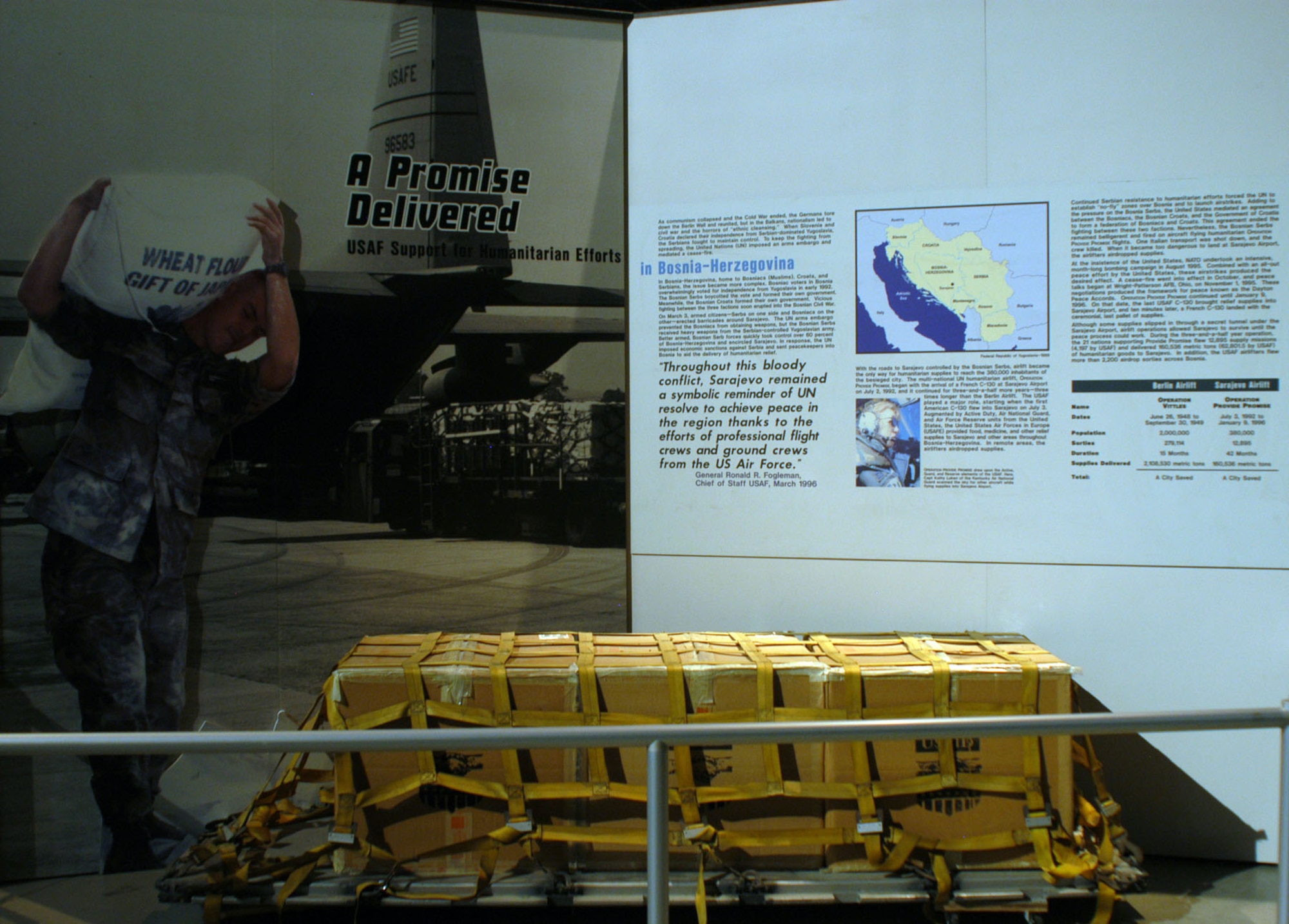 DAYTON, Ohio - A Promise Delivered exhibit in the Cold War Gallery at the National Museum of the U.S. Air Force. (U.S. Air Force photo)  