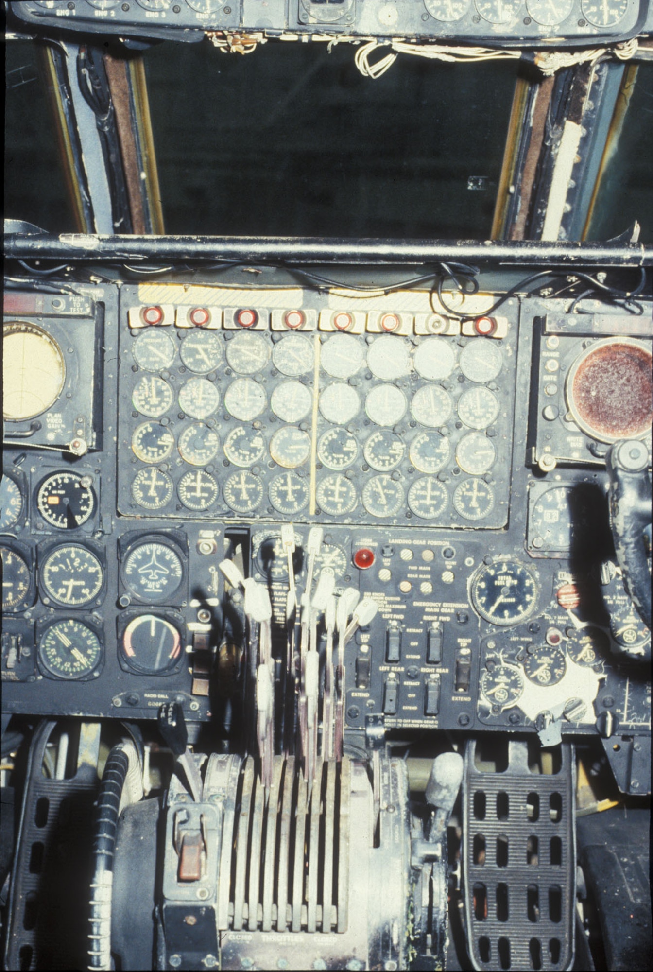 DAYTON, Ohio - Boeing B-52D Stratofortress cockpit at the National Museum of the U.S. Air Force. (U.S. Air Force photo)