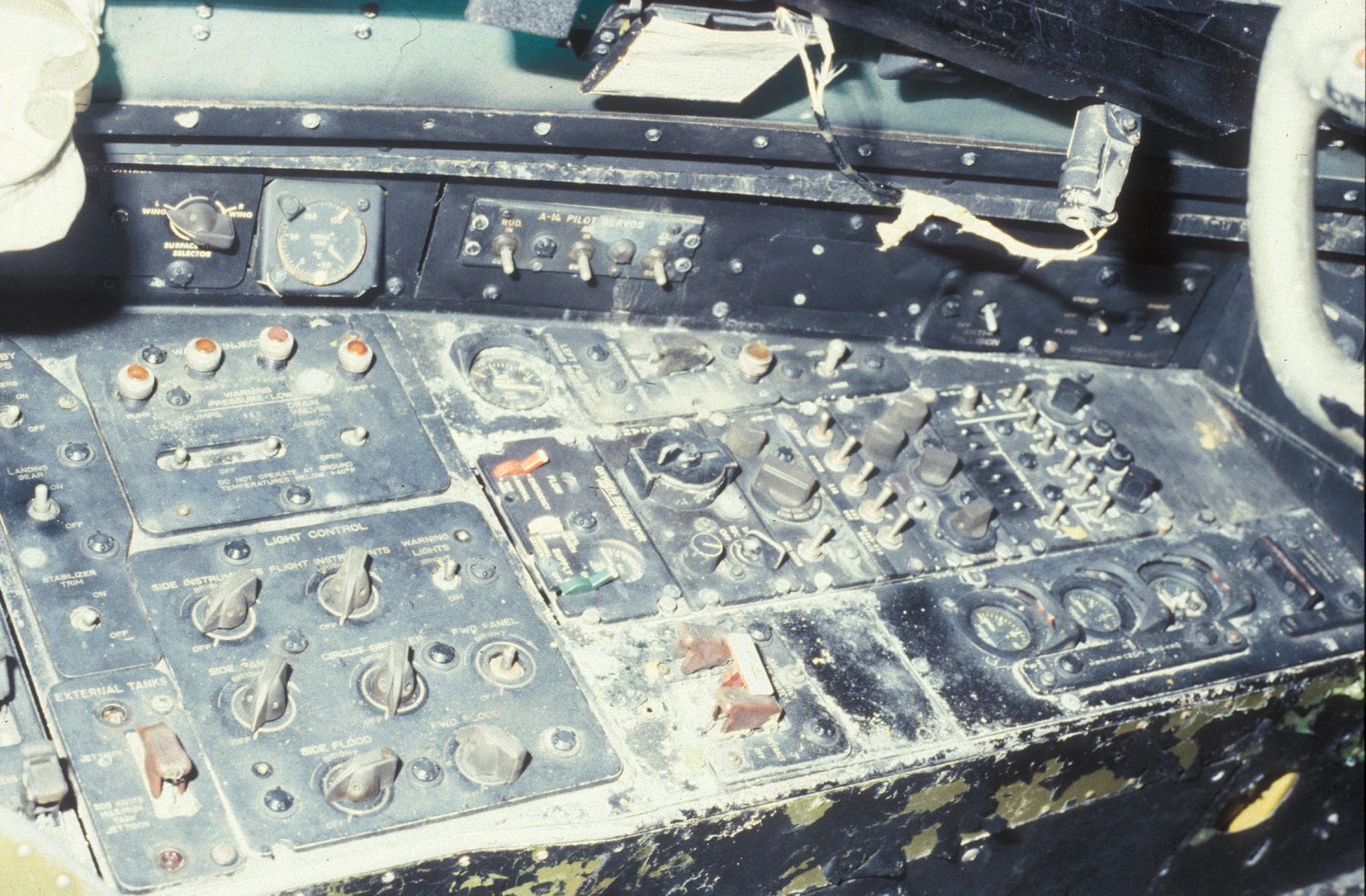 DAYTON, Ohio - Boeing B-52D Stratofortress cockpit at the National Museum of the U.S. Air Force. (U.S. Air Force photo)