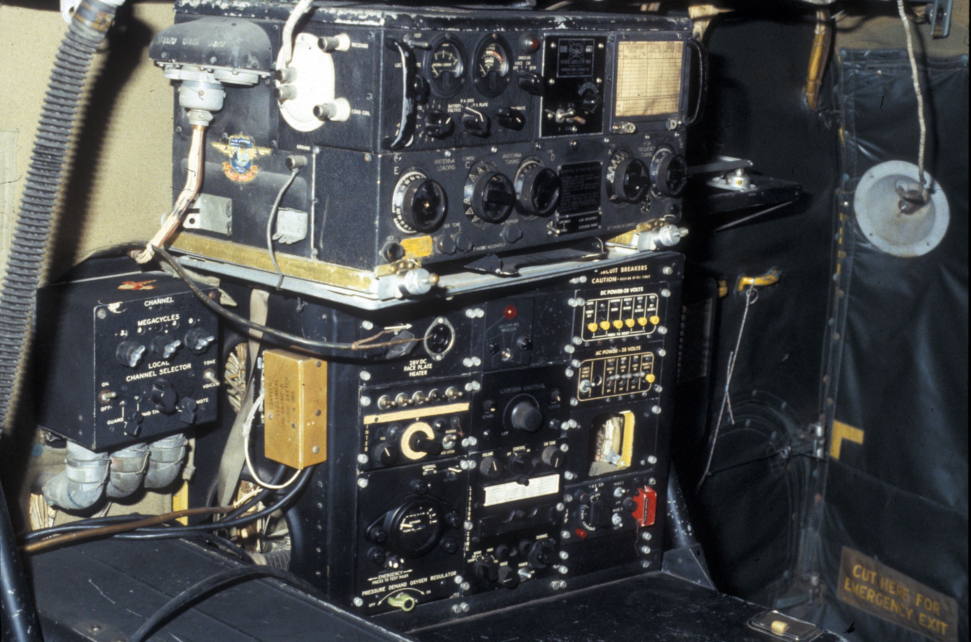 DAYTON, Ohio - Convair B-36J Peacemaker instrument components at the National Museum of the U.S. Air Force. (U.S. Air Force photo)