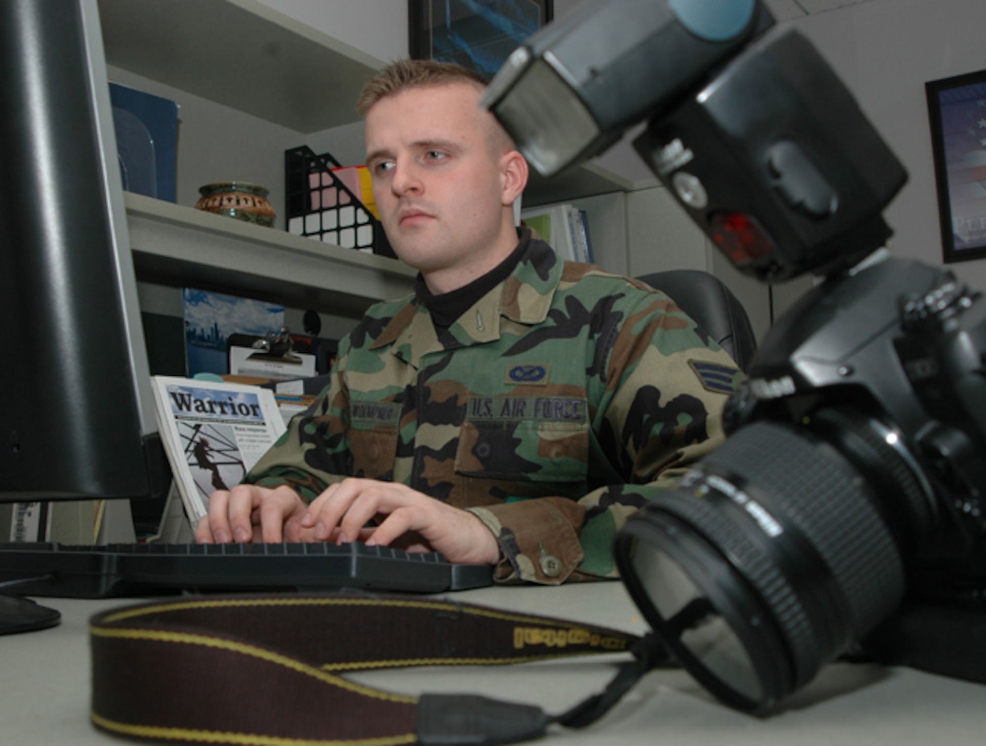 GRISSOM AIR RESERVE BASE, Ind -- Senior Airman Mark Orders-Woempner, a public affairs specialist with the 434th Air Refueling Wing, was selected as the Wing Airman of the Year.  (U.S. Air Force photo/Senior Airman Roberto Modelo)