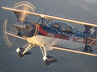 GRISSOM AIR RESERVE BASE, Ind -- Capt. Billy Werth, a member of the 434th Air Refueling Wing, pilots his Pitts SC2 aircraft.  Captain Werth is a KC-135R Stratotanker pilot and in his civilian occupations, he is an aerobatics instructor.  (Photo provided)